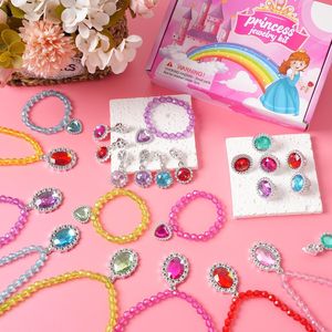 Set de Joyas de Princesa para Niñas Pequeñas, Collar y Aretes, Juego de Imitación de Moda y Belleza, Regalos de Cumpleaños, Recuerdos de Fiesta - Product Image 2