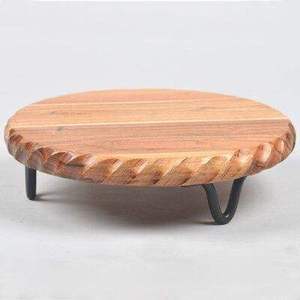 Support à gâteau rond en bois écologique, compatible lave-vaisselle - Product Image 2