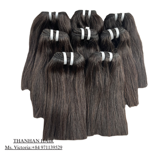 Cabello crudo Máquina sin procesar Cabello liso de trama 100% Cabello humano, fácil de decolorar Tendencia caliente 2024 trama genius - Product Image 3