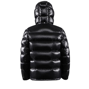Veste matelassée pour homme, tendance hiver, personnalisable, respirante, écologique, coupe-vent, style streetwear, tissu brillant sur le devant - Product Image 3