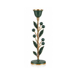 <b>Brass</b> <b>Candlestick</b> Holder with Grape Design for Home Decoration - Product Image 5