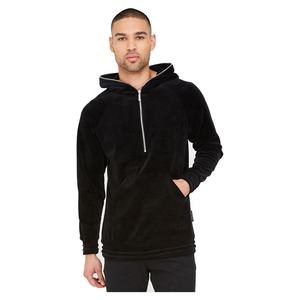 Los más vendidos de los hombres de gran tamaño de alta calidad Puffer Hoodies diseño único sólido PULLOVER Fleece cuello con capucha ropa de calle al por mayor - Product Image 2