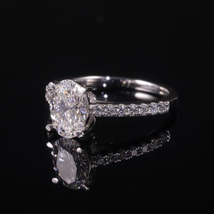 แหวน AMBER JEWELS T-1509 สำหรับทุกเพศ ทองคำแท้ 18K ชุบโรเดียม ประดับด้วยหินธรรมชาติทรงเรขาคณิต ได้รับการรับรองจาก IGI - Product Image 3