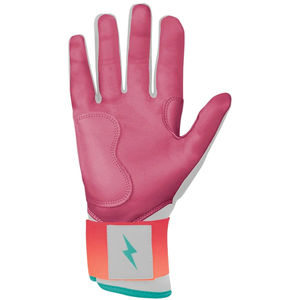 ถุงมือตีเบสบอลรุ่น Bear Series แบบแขนยาว สีชมพูอ่อนขาว BRUCE BOLT ทำจากหนัง Cabretta 100% - Product Image 2