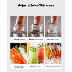 Commercial Stainless Steel <b>Ice</b> Maker <b>Machine</b> 650 Lbs/Day Self-Cleaning Adjustable Thickness for Restaurants Bars Cafes Hotels - Product Image 4