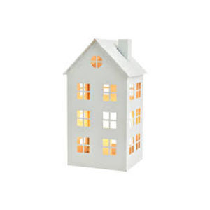 Portavelas Decorativo de Metal Negro Moderno con Forma de Casa, Accesorio de Hierro para Velas de Té, Decoración Festiva para el Hogar y Navidad - Product Image 4