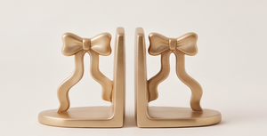 Sujetalibros Navideños de Aluminio Fundido con Textura Elegante en Color Dorado, Decoración Festiva para Interiores, Pieza Decorativa para Mesa - Product Image 3