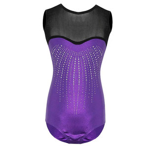 Justaucorps classiques en tissu doux et à coupe flexible, conçus pour le confort et le style, parfaits pour les cours et l'entraînement de gymnastique. - Product Image 1