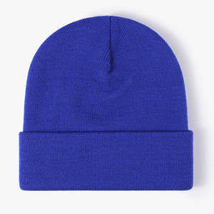 Unisex Solid Color Beanie <b>Hat</b> 100% Acrylic Knitted Winter <b>Cap</b> Casual Style Adult Size 56-58CM - Product Image 5