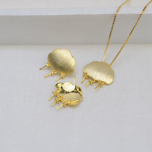 Pendentif en argent S925 pour femme, tête de nuage, boucle d'oreille, ensemble personnalisé, accessoires en perles DIY, y compris des composants de bijoux vides - Product Image 3