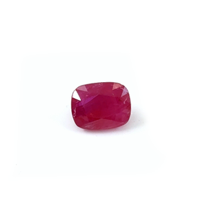 Rubí natural sin tratar de Mozambique, corte cojín, 7.25 quilates, piedra preciosa de rubí facetada natural suelta para la fabricación de joyas, lista para usar. - Product Image 1