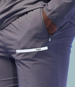 New Autumn Casual Long Sleeve Hoodies and Pockets Sweatpants Slim Fit 2 Pieces <b>Fleece</b> <b>Running</b> Jogging Zipper Tracksuits For men - Product Image 4