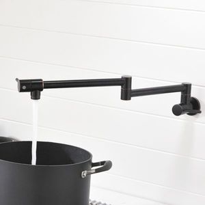 Rubinetto da Cucina a Doppia Maniglia in Ottone Lucido, Girevole, con Finitura Oro Rosa, Stile Classico, Installazione su Lavello per Acqua Fredda ORB - Product Image 5