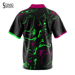 Camisetas de Boliche de Alta Calidad con Impresión por Sublimación, Transpirables y Cómodas, con Cierre de Cremallera de un Cuarto - Product Image 4