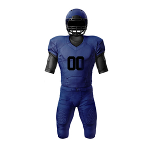 Uniformes de Fútbol Americano Transpirables de Talla Grande, Color Morado Oscuro, Ropa de Equipo, 100% Poliéster, Antibacteriano, Secado Rápido - Product Image 1