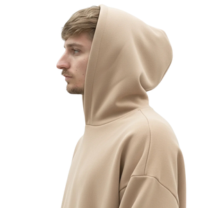 Sweat-shirt à capuche surdimensionné personnalisé pour homme, en molleton épais, à épaules tombantes, style streetwear décontracté, fabricant de vêtements OEM - Product Image 3