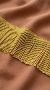 4 POUCES - Bordure décorative en franges métalliques pour rideaux, tapisserie, meubles - Product Image 1