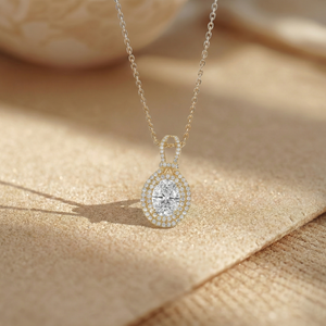 3.62Ct Lab Grown Oval Diamond <b>Necklace</b> 14K 10K Gold IGI Certified Women's Unique Brilliant Cut Lightweight Sustainable Luxury - Product Image 5
