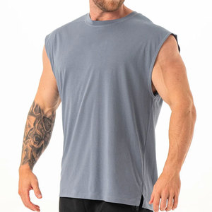 Chaleco Deportivo para Hombre, Transpirable, Ecológico, Casual, Moderno, Estilo Urbano, Corte Holgado, para Fisicoculturismo y Running, Poliéster/Algodón, OEM - Product Image 2