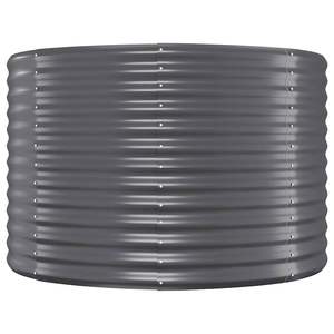 Bac à légumes surélevé en acier thermolaqué anthracite de 39,4 pouces de diamètre pour serres et pièces - Product Image 3