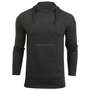 Vente en gros 100% pulls à capuche d'hiver lourds en coton pour hommes logo personnalisé brodé motif solide sweat à capuche col - Product Image 1
