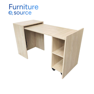 Mesa de oficina de melamina MDF de primera calidad, ajustable, plegable, productor experimentado de Vietnam para habitaciones multiusos, funcional móvil - Product Image 4
