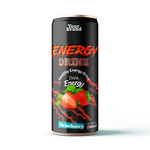 Bebida Energética de Ginseng y Taurina de Marca Privada, Sabor Natural a Fruta de Ginseng, Baja en Azúcar, Baja en Carbohidratos, Baja en Grasas, Lata de Aluminio - Product Image 3