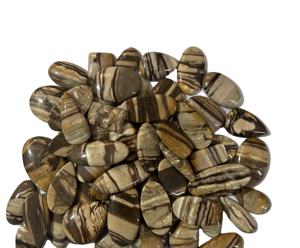 Cabujón de piedras preciosas de jaspe de coco Natural de grado AAA, fabricación de joyas de varias piedras, tamaño personalizado único - Product Image 3