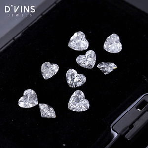เพชร D'Vins Jewels รูปทรงหัวใจ แบบหลวม เพชรสร้างในห้องปฏิบัติการ ขนาด 0.5 กะรัต 0.8 กะรัต 1 กะรัต สี D สำหรับทำเครื่องประดับ - Product Image 2