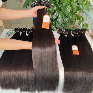 ผมมนุษย์สำหรับต่อผมแบบเรมี่แท้100% เกรด12A ผมปลอมสำหรับต่อผมตรง100% หนังกำพร้า - Product Image 1