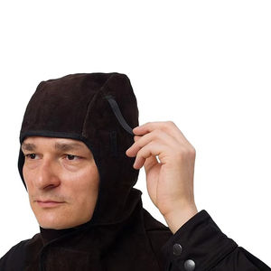 Vente en gros, personnalisable en usine, cagoule de soudeur en cuir croûte de qualité supérieure, respirante, ignifuge, imperméable et résistante au feu - Product Image 6