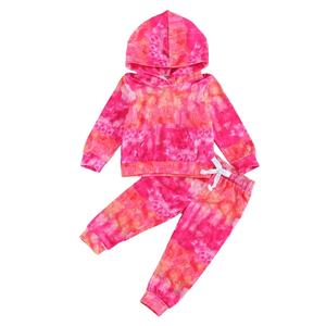 Conjunto de chándal personalizado Tie Dye para niños, nuevo diseño de sublimación, traje personalizado de 2 uds para niños - Product Image 1