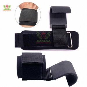 ขายส่งตะขอเกี่ยวยกน้ำหนักนีโอพรีนดีไซน์ใหม่ พร้อมโลโก้สั่งทำได้ MOQ ต่ำ สำหรับการฝึกฟิตเนสและเพาเวอร์ลิฟติ้ง - Product Image 3