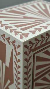 Handmade Bone Inlay Art Deco Design Movable <b>Round</b> Black <b>White</b> Coffee <b>Table</b> for Wedding Decor - Product Image 3