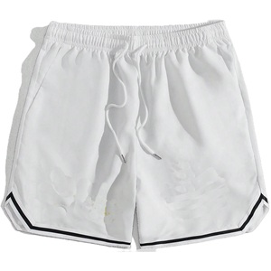 Pantalones Cortos Deportivos Casuales de Verano para Hombre, con Logotipo Personalizado en la Parte Delantera, Cintura Elástica Alta, Satén Ecológico, Impermeables, de Secado Rápido, OEM - Product Image 4