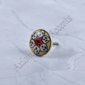 Axiom Home Accents Boutons en céramique modernes Design peint à la main pour armoires de cuisine chambre commode tire armoire/tiroir utilisation - Product Image 5