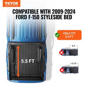 Copertura Morbida Avvolgibile per Cassone Ford F-150 Styleside 2009-2024, Compatibile con Cassoni da 5.5 x 5.4 piedi - Product Image 2