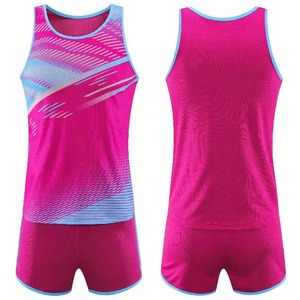 Uniformes Deportivos Personalizados para Atletismo, Servicio OEM al por Mayor, Ropa Deportiva para Correr, Estilo Adulto, Impresos, Transpirables, 100% Poliéster - Product Image 5