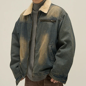 Men Thin <b>Denim</b> <b>Jacket</b> New Arrival High Quality Wholesale <b>Custom</b> <b>Denim</b> <b>Jackets</b> with Front Logo Windproof Breathable Design Price - Product Image 4