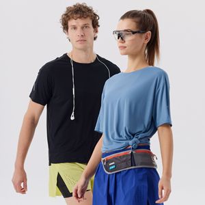 T-shirt de sport unisexe HonFit à séchage rapide, manches courtes, respirant, en mesh, pour activités multisports - Product Image 4