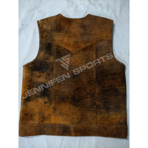 Gilet de motard en daim sur mesure pour homme, style SOA Biker Group, coupe décontractée, haute qualité, produit très vendu - Product Image 6