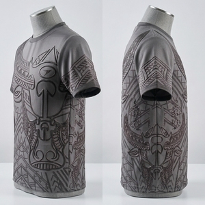 T-shirt élégant à motif tribal, streetwear décontracté, matière douce, léger, confortable, tenue quotidienne - Product Image 6
