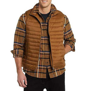 Chaquetas Acolchadas Personalizadas al por Mayor, Ropa para Hombre, Chaleco sin Mangas, Chaqueta Cortavientos Impermeable de Poliéster, Chaquetas Urbanas - Product Image 4