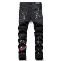 Celana Jeans Pria Gaya Kasual Musim Gugur Musim Dingin Kualitas Terbaik Katun Organik Ramah Lingkungan Logo Kustom Tinggi Model Lurus Ringan Sedang