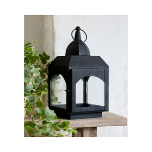 Lanterne suspendue en fer noir avec poignée en corde, porte-bougie en verre, nouvelle arrivée, lanterne décorative personnalisée - Product Image 6
