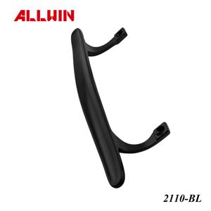 Poignée de porte de patio en zinc avec revêtement en poudre noire moderne, poignée de porte de placard, quincaillerie de porte - Product Image 3