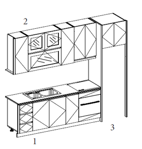 MDF Eco-Friendly Particle Board Modern Kitchen <b>Cabinets</b> Home Furniture Durable PLYWOOD Vietnam - Product Image 2