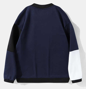 Nouveau service OEM en gros, dernier design, sweat-shirt pour homme en jersey uni 100% coton biologique, manches longues, col rond, hiver, grande taille - Product Image 2