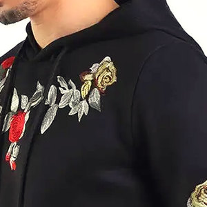 เสื้อฮู้ดดี้ปักลายผู้ชายใส่สบาย ระบายอากาศดี ขายดี น้ำหนักมาก ราคาขายส่ง ดีไซน์ล่าสุด ผ้าฝ้ายฟลีซ 100% มีกระเป๋า - Product Image 5