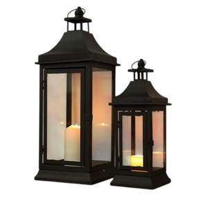 Vintage Moroccan Style Metal <b>Lantern</b> Waterproof Hanging & Tabletop Decorative <b>Light</b> For <b>Indoor</b> Outdoor Garden Patio Decor - Product Image 5